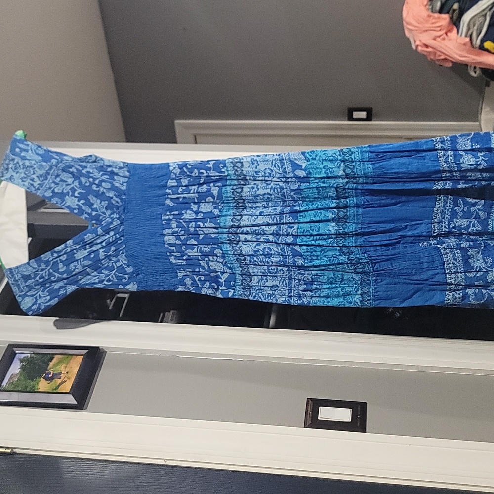 Women's 2 layer Blue Dress